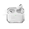 Adecuado para Funda Protectora de Auriculares Bluetooth AirPods Pro 3ª Generación, Carcasa Blanda Transparente Apple, Funda para Auriculares Anticaídas de Color Contrastante