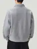 Muxi Roupa Outono Inverno Básico Versátil Retrô Casual Esportivo Camisa POLO Solta Ombro Caído Estilo Casal Top