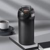 Nueva Taza Termo de Acero Inoxidable de Gran Capacidad para Mujeres, Elegante Taza de Café, Taza de Viaje para Coche con Doble Tapa y Popote