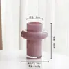 Jarrón Grande Simple Estilo Europeo Estilo Ins Cintura Pequeña Arreglo Floral de Vidrio Flor Seca Dispositivo Hidropónico para Flores Adornos de Gama Alta