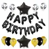 Set de Globos de Papel de Aluminio con Lentejuelas de 12 pulgadas Decoración para Fiesta de Cumpleaños Feliz Paquete de Letras de Confeti de Papel de Aluminio Forma Regalo