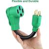 Cable de alimentación para RV con conector macho con cerradura L14-30P a conector hembra 14-50R con manija, 125/250 V, 10 AWG