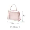 Bolsa de Cosméticos de Baño Fasola Portátil de Viaje Simple de Gran Capacidad Bolsa de Cosméticos Transparente Visual Drenable Bolsa de Artículos de Tocador