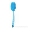 Amazon nuevo cepillo de baño de silicona masaje cepillo de baño cepillo de baño artefacto mango largo doble cara cepillo de baño