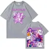 Kpop Demon Slayer Merch de Fans Mira Rumi Zoey Huntrix Camiseta Verano Camiseta Gráfica