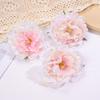 Simulación de flor de peonía quemada, accesorios para el cabello Hanfu, material para bricolaje, flor hecha a mano, caja de flores, material para boda, flor