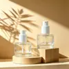 Botella de Perfume con Atomizador de Presión de 20 ml en Stock, Botella Transparente de Vidrio para Dispensar Fragancia, Botella de Muestra con Spray Hidratante