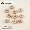 Cuentas Cuadradas de Madera de Haya Corazón Cara Sonriente Estrella Joyería Hecho a Mano DIY Cadena para Teléfono Móvil Llavero Colgante para Bolsa Cuentas de Joyería