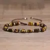 Pulsera de piedra natural ojo de tigre y amatista de venta caliente transfronteriza para mujer, joyería de lujo ligero de moda, pulsera unisex hecha a mano al por mayor