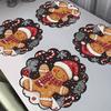 Manteles Decorativos de Halloween Transfronterizos, Tapetes Secadores para Mesa de Comedor del Hogar, Tapetes Absorbentes de Tierra de Diatomeas Suaves, Aislamiento Térmico Antiescaldado, Sin Lavar