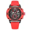 Reloj de cuarzo para hombre MEGIR de alta gama para deportes al aire libre, cronógrafo, producto popular transfronterizo con cronómetro, calendario y características luminosas