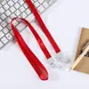 Cordão Integrado com Fivela em Estoque para Crachás, Cordão para Crachás de Trabalho, Cordão de Nylon para Crachás de Identificação, Cordão de Pescoço com Porta-Crachá Personalizado