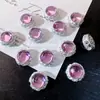 Anel Face de Zircônia Multicolor com Studs de Diamante Redondos Oito Furos Pulseira de Contas Feita à Mão DIY Colar Espaçador de Telefone Acessório Contas Céu Estrelado