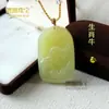 Colgante de Caballo del Zodiaco de Jade Afgano Hetian Natural, Amuleto de Caballo hacia el Éxito, Joyería de Jade Unisex, Venta al por Mayor desde el Fabricante