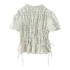 Venta al por mayor de Ropa para Mujer Transfronteriza Primavera 2026 Nuevo Estilo Europeo y Americano Moda Casual Conjunto de Top y Falda a Cuadros Bordado