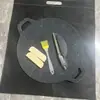 Chapa de Grelha para Acampamento ao Ar Livre Chapa de Grelha Transfronteiriça Chapa de Grelha Estilo Coreano Forno de Cartão Teppanyaki Doméstico Chapa de Grelha Antiaderente Chapa de Fritura