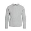 Mfy227 Suéter Tendência Street Style Alto Padrão Estilo Old Money Diário Preguiçoso Cor Sólida Design Masculino Gola Redonda Malha