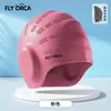 Gorro de natación de silicona para adultos, protector de oídos, color liso, cómodo y no restrictivo, unisex, tamaño grande, elegante, personalizable con logo