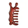 Pente de Massagem de Sândalo com Logotipo Personalizado para Raspagem da Cabeça, Manutenção da Saúde, Estimulação dos Meridianos do Couro Cabeludo e Terapia de Pontos de Acupuntura, como um Presente