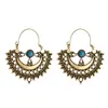 Comercio Transfronterizo Europeo y Americano Estilo Étnico Bohemio Pendientes Huecos Tallados Retro para Mujer Mayorista de Joyería Amazon Dubái