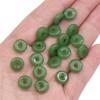 Vidro Imitação Jade Fivela de Segurança Contas Soltas DIY Feito à Mão Brincos Pulseira Colar Acessórios de Vidro Atacado
