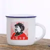 Taza de té de cerámica retro Venta directa de fábrica Juego de 6 tazas Copas de vino creativas Tazas de imitación esmaltada Tamaño pequeño Tazas de degustación de té Oferta especial