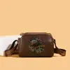 Bolso de Mujer con Textura de Cuero Suave, Bolso Boston Almohada de Moda, Bolso de Hombro Único Versátil Ancho Retro, Bolso Cruzado para Mujer