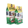 Saco de embalagem de alimentos selado em oito lados, saco autoportante de folha de alumínio composto à prova de umidade, saco de embalagem de farinha de 450g-1kg, personalizável