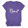 Sitio Independiente Europeo y Americano de Ebay Camiseta Casual Versátil Simple para Mujer Nana Corazón Cuello Redondo Manga Corta Capa Base Comercio Exterior