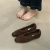2025 Novo Inverno Retro Estampa de Leopardo Forrado com Fleece Bico Quadrado Sapatilhas Versáteis de Cano Baixo Sapatilhas Slip-On Sapatos de Algodão