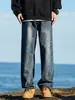 Jeans de Comercio Exterior Transfronterizo para Hombre, Nuevo Estilo Primavera y Otoño, Moda Americana de Calle, Jeans Casuales Holgados, Estilo Pierna Recta para Hombre