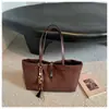 Bolsa Hobo de Lona Estampada de Leopardo de Grande Capacidade para Mulheres 2026 Outono/Inverno Nova Elegante Retrô Bolsa de Ombro Único Bolsa Tote para o Dia a Dia