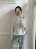 Jaqueta Cardigan com Capuz Estilo Coreano Chic Juvenil Xiaozhai 2026 Primavera/Verão para Mulheres, Caimento Solto e Relaxado, Casaco Emagrecedor para Proteção Solar ao Ar Livre