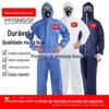 Vestuário de proteção, descartável, conjugado, corpo inteiro, mesmo pés, tecido não tecido, tira de borracha, roupas à prova de poeira, membrana respirável, roupas de isolamento, roupas por atacado