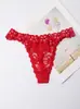 Tanga para mujer sexy de tiro bajo pantalones T encaje de alta gama hueco ropa interior sexy fabricantes de comercio exterior nuevo