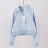 Moletom Gola Alta Aconchegante Novo Outono Inverno Feminino Esportivo Meio Zíper Jaqueta Solta Manga Longa Roupas para Corrida Fitness Yoga
