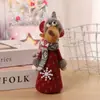 Novos Produtos Transfronteiriços Pingente Pequeno de Natal Decoração Decoração para Pendurar na Árvore de Natal Tecido de Espuma Boneca Pequena de Pé Presente