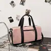 Bolsa de Viaje Casual para Hombres y Mujeres, Bolsa Deportiva y de Fitness de Gran Capacidad, Separación de Seco y Húmedo, Bolsa de Equipaje Portátil Cruzada para Distancias Cortas