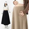 Falda midi para mujer embarazada petite otoño e invierno estilo Myer sin soporte para el vientre usable pre y posparto vestido largo para mujer embarazada envío directo