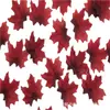 50 piezas de hojas de arce artificiales, follaje de otoño falso para decoración, decoraciones de boda, materiales de manualidades DIY para jardín de infantes
