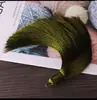 16cm de Alto Gama Flecos de Borla Puramente Hechos a Mano Accesorios para Joyería DIY Nudo Chino Cinta de Seda Artificial Círculo Borla Venta al Por Mayor