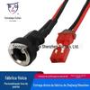 Cabo de cauda para fio de solda dc-022 com terminal VH3.96 alta corrente à prova d'água vertical soquete de carregamento de energia CC