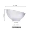 Bol Grande Inclinado para Ensalada Estilo Japonés, Bol de Vidrio, Plato para Frutas Doméstico, Plato Especial para Salsa de Hot Pot, Vajilla Comercial de Alto Valor