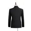 Conjunto de traje de alta gama, traje de punto de doble botonadura casual de negocios, traje de boda, atuendo formal, atuendo premium para novio