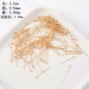Alfileres Redondos de Cabeza de Bola de Cobre Puro que Conservan el Color Accesorios para Manualidades con Cuentas Materiales para Pulseras, Collares, Aretes, Pasadores Fabricante