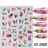 Belleza Total Transfronterizo Nuevas Pegatinas para Uñas Primavera y Verano Mariposa Mariposa Multicolor Flor Pegatinas para Uñas