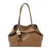 Bolsa Casual de Grande Capacidade para Mulheres Verão 2026 Nova Moda Simples Bolsa de Ombro Único para Sobrancelha Bolsa Tote de Mão