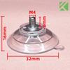 Fábrica de origen ventosa de tornillo de 32 mm transparente de PVC transfronterizo con tuerca de tornillo ventosa con orificio para tornillo ventosa sin orificio