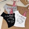 Playera Dulce Sexy con Tirantes y Empalme de Cuadros con Almohadillas en el Busto para Mujer Verano Nuevo Diseño Ajustada Hombro Descubierto Top Corto Íntimo