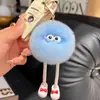 Lindo Conejo Rex de Imitación con Piernas Largas, Colgante Llavero de Coche Bola de Carbón Pequeña, Colgante de Peluche para Bolso, Muñeco de Regalo